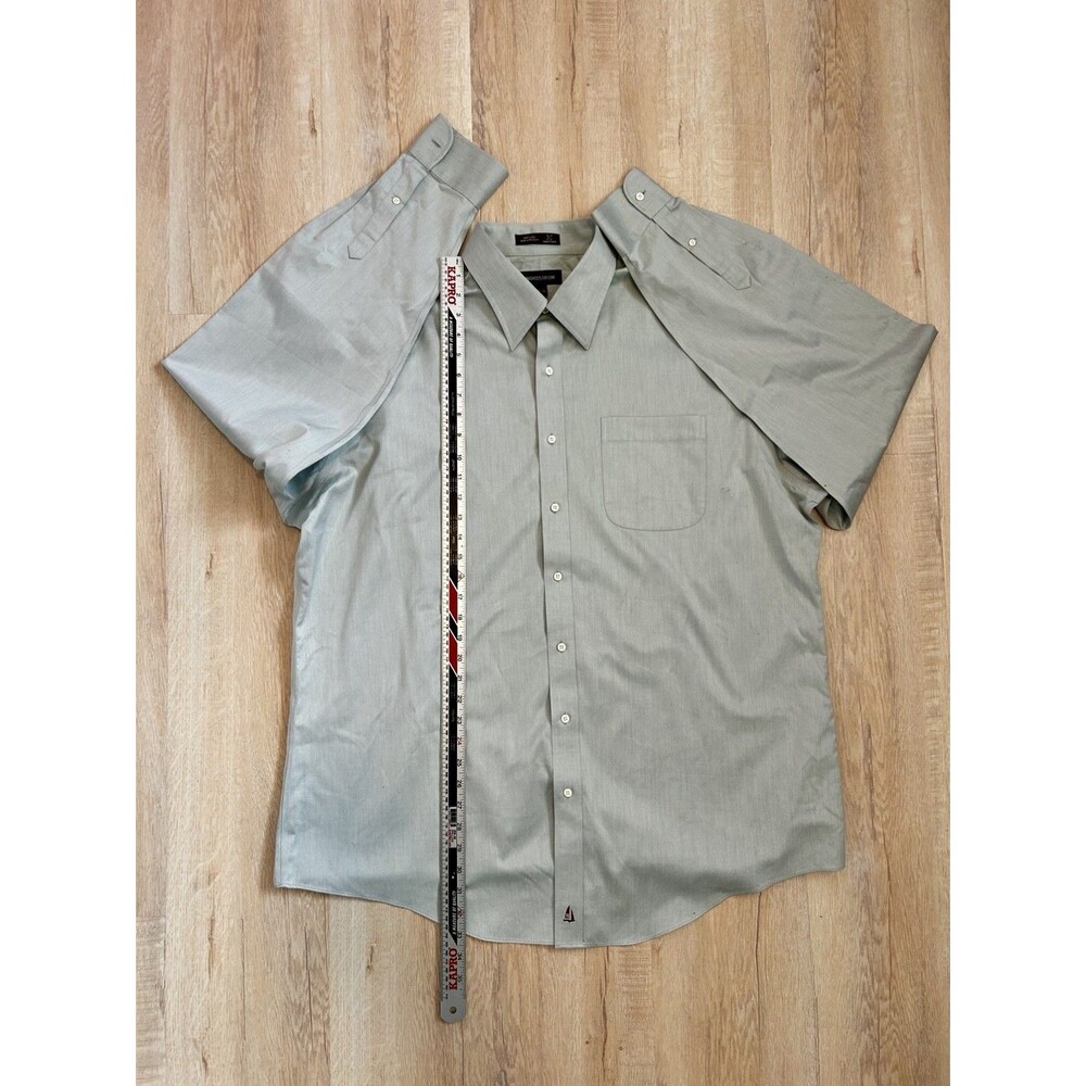 Nordstrom Smartcare Long Sleeve Button Up Shirt Size 17.5 38